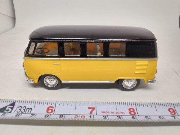 1/32 ワーゲンバス ブラックトップ TYPE2 タイプ2 コンビ アーリーバス 1962 ミニカー フォルクスワーゲン プルバック VW ミニカー