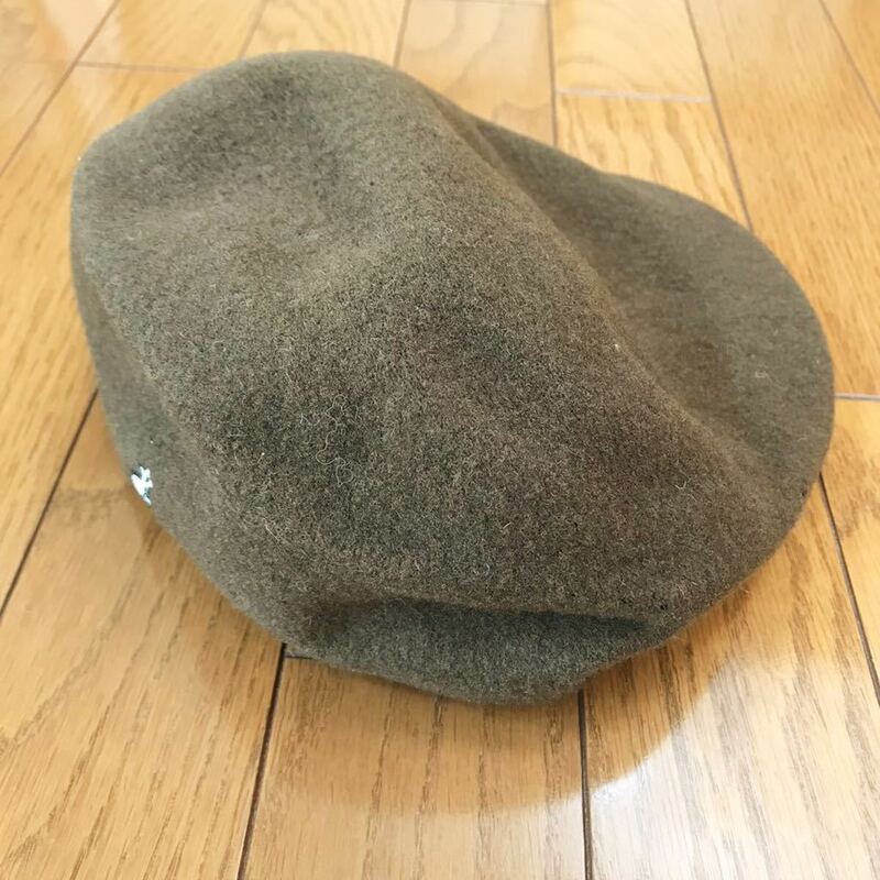 C 新品 KANGOL カンゴール 美彩キャスケット Lサイズ カーキ 起毛素材