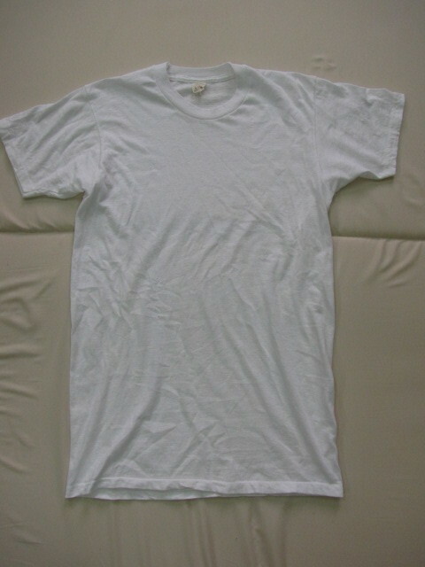 N210＊80sビンテージ　FRUIT OF THE LOOM　フルーツオブザルーム　Tシャツ　USA製　シングルステッチ　白T　無地　コットン100％