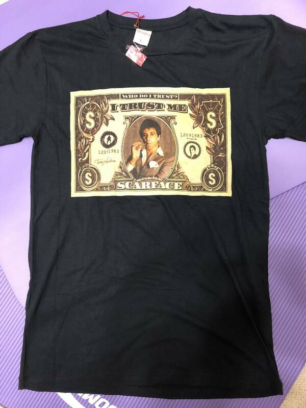 scarface スカーフフェイス　アートTシャツ　黒　サイズ　M