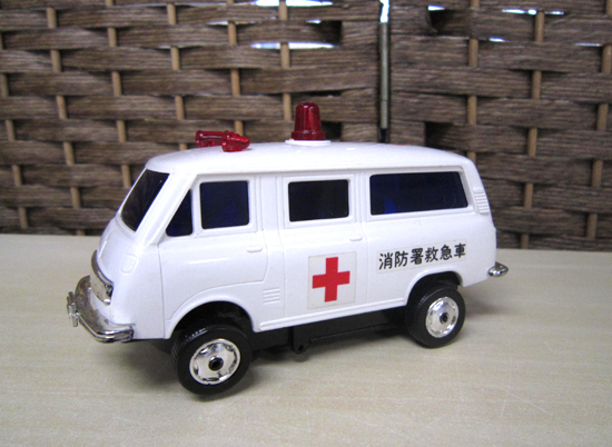 当時物 A-ONE/エーワン 救急車 ミニカー 昭和 レトロ ハイエース救急車