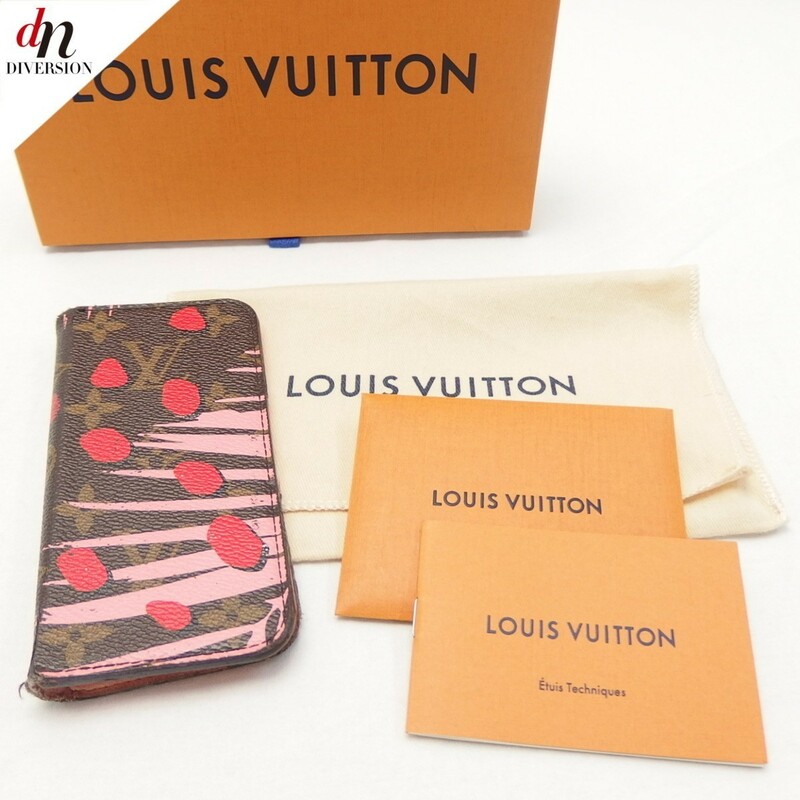Louis Vuitton Monogram Jungle iPhone 6/6S Folio Case モノグラム ジャングル ドット 手帳型 アイフォンケース SUGAR PINK POPPY