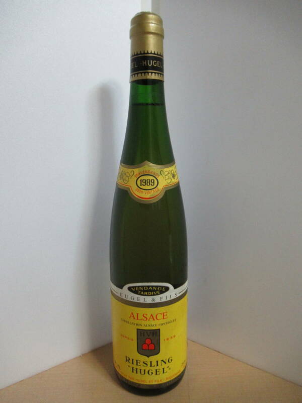 フランスワイン 白ワイン 750ml 酒 HUGELRIESLING VENDANGE TARDIVE BLANC 1989　ヒューゲル リースリング ヴァンダンジュ・タルディヴ