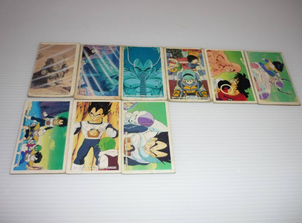 【送料無料・当時物】ドラゴンボールZ ナメック星 フリーザ編 角メンコ めんこ / DB ドラゴンボール 9種 9枚セット
