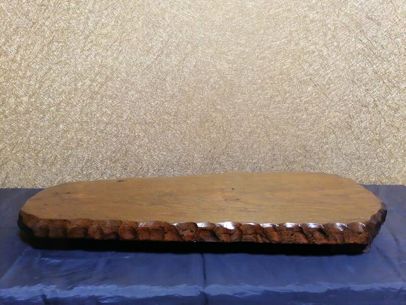花台　敷板　足つき　木製　無垢　天然木　銘木　古木　壷台　インテリア　手作り花台　盆栽台　木の花台　山野草
