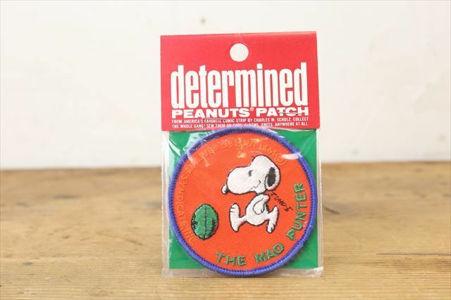 70s Determined Peanuts Patch/THE MAD PUNTER ワッペン/ヴィンテージ スヌーピー/14832