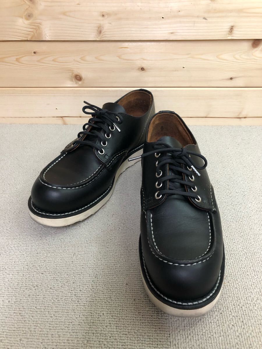 (30)RED WING CLASSIC MOC OXFORD 8090 レザー 本革 ブラック 黒 26.5㎝ US8.5 レッドウイング クラシック モック オックスフォード