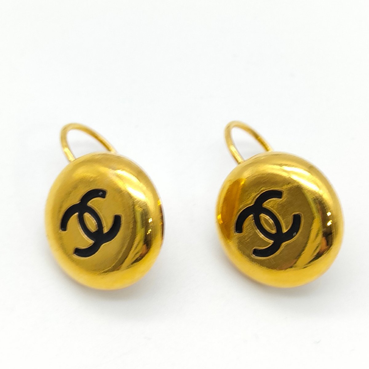 CHANEL シャネル ココマーク ピアス フックピアス 金メッキ 96A アクセサリー メタル レディース 小物 S1139
