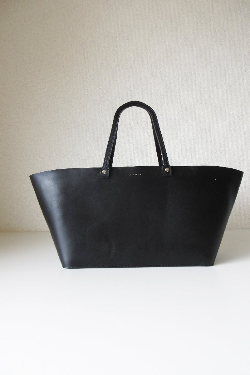 R&D.M.Co- / オールドマンズテーラー LEATHER BUCKETBAG BLACK / レザー バスケットバッグ 本革