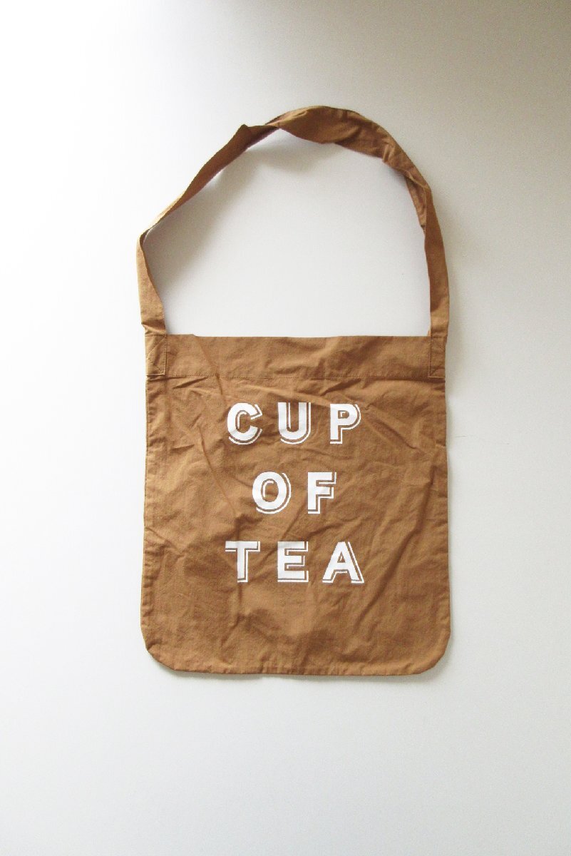 R&D.M.Co- / オールドマンズテーラー CUP OF TEA SHOULDER BAG BROWN / コットン ワンショルダーバッグ