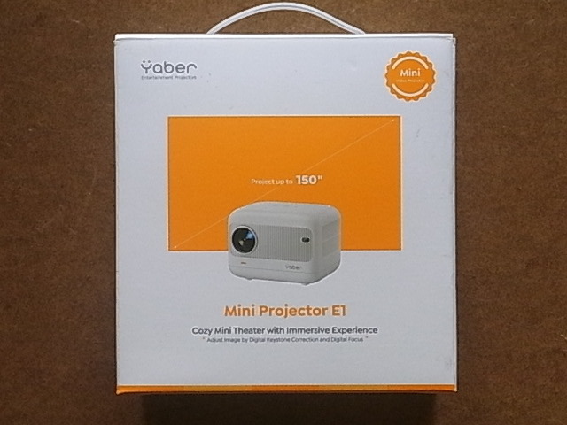 Yaber E1 プロジェクター 最高11000ルーメン対応 コンパクト＆軽量 送料630円～　ほぼ未使用