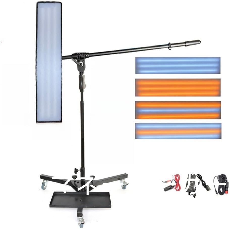 ペイントレスデントリペアライトツール 92cm/36.2インチ 拡張LEDラインボード 6色 調整可能なピットデント検出アクセサリー 調整可能なフ
