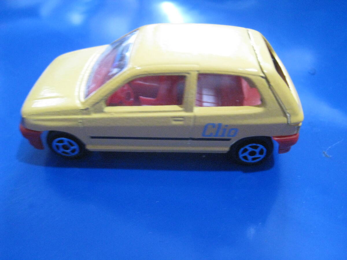 ■即決価格送　料込み金額　マジョレット ルノー クリオ RENAULT CLIO 1990 ミニカー 1/53 イエロー アンティーク コレクション◆中古◆