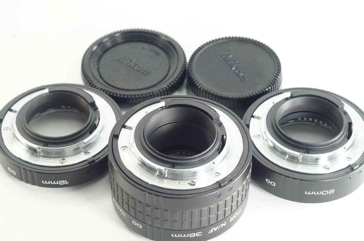 6A-067 キレイ Kenko EXTENSION TUBE 接写リングセット 12mm 20mm 36mm DG Fマウント ニコン用 NIKON