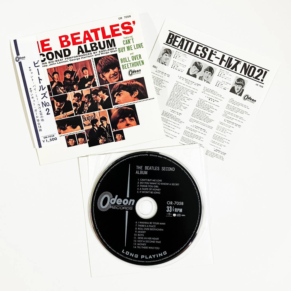 【送料無料！】THE BEATLES ザ・ビートルズ「ビートルズ No.2」紙ジャケット仕様CD「ミート・ザ・ビートルズ JAPAN BOX」のバラ