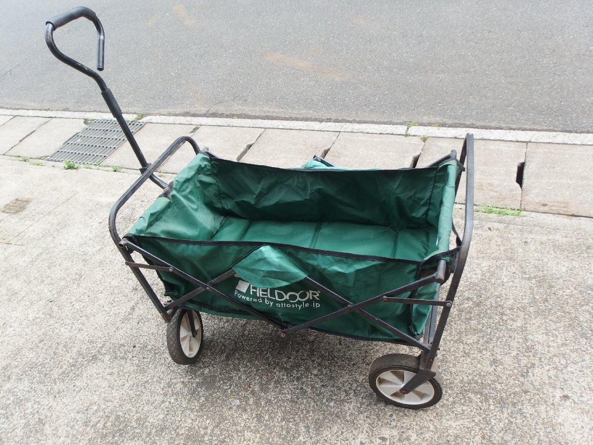 16■/Zク5148 　FIELDOOR ワイルドマルチキャリー　ロング　 耐荷重１5０Kg　現状品