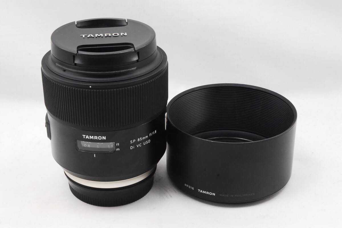 ★良品★即決 売切 格安 タムロン TAMRON SP 85mm F1.8 Di VC USD Model F016E キヤノンEF用（R7-399）
