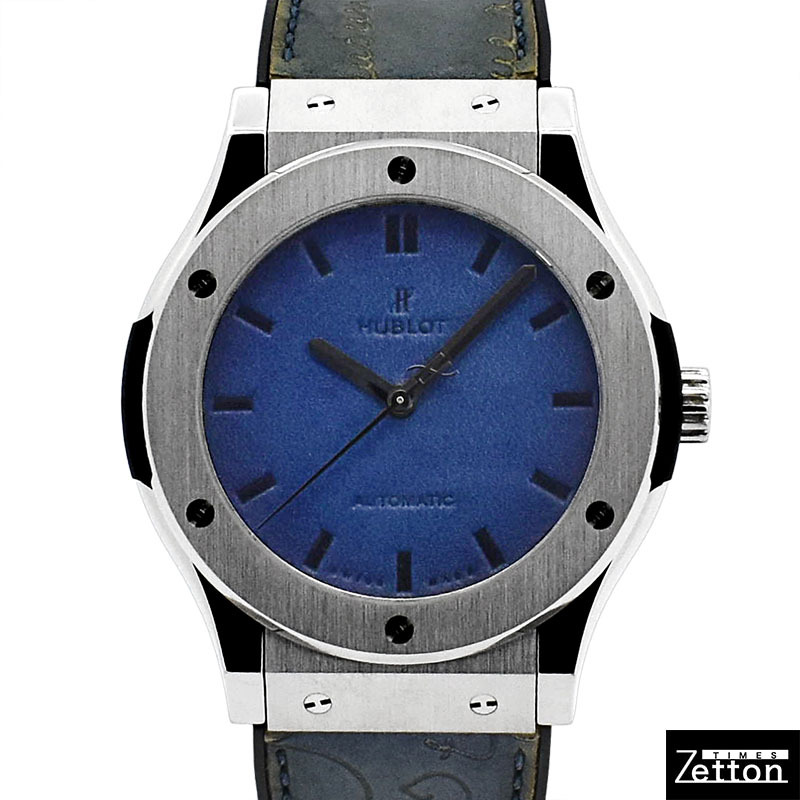 ウブロ HUBLOT クラシックフュージョン ベルルッティ スクリット オーシャンブルー 511.NX.050B.VR.BER16 メンズ USED 中古