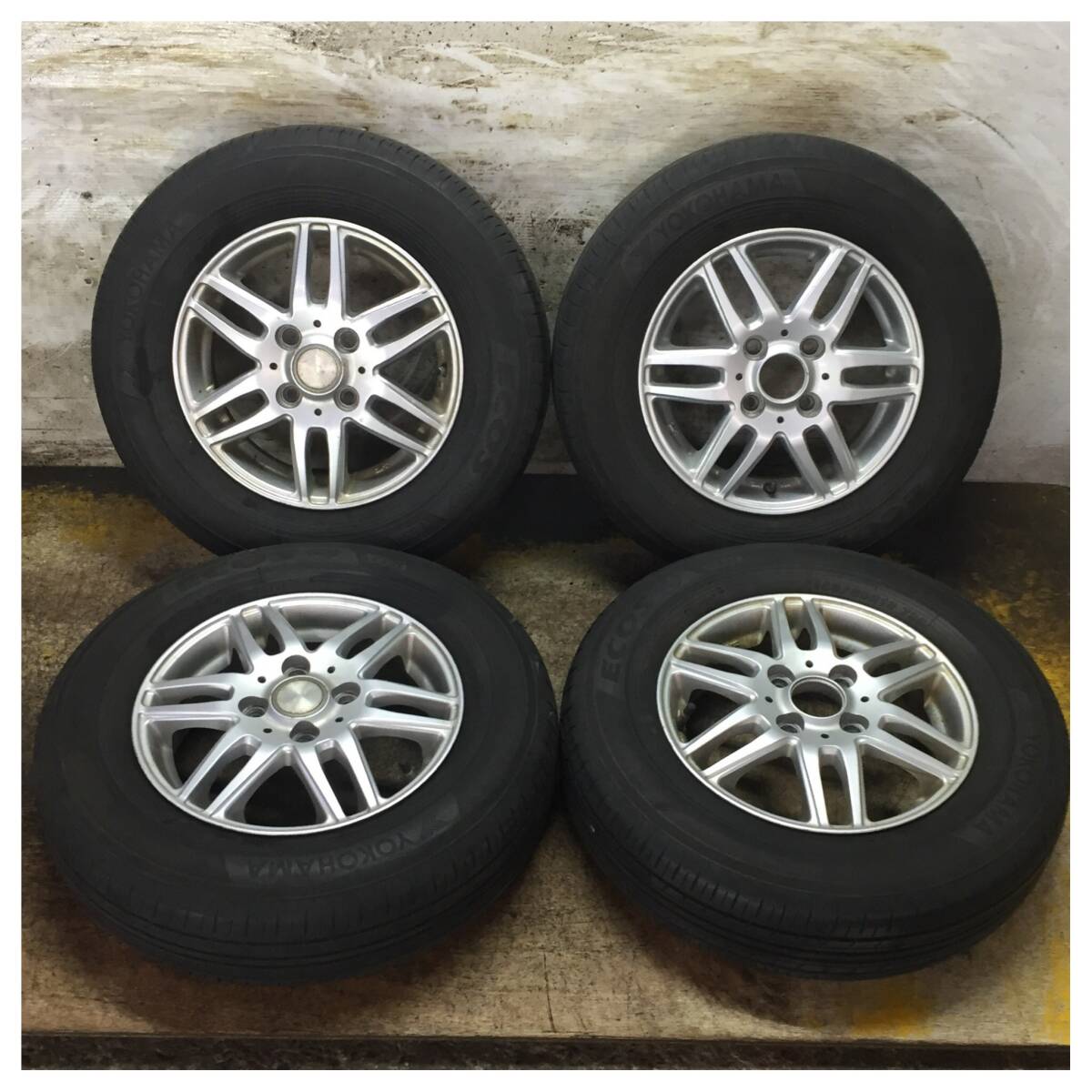 1 YOKOHAMA ECOS ES31 155/80R13 8分目 LEBEN サクシード パッソ 等 *9780