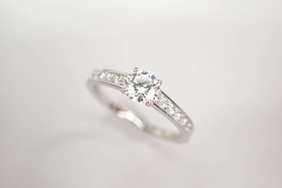 24/美品 田崎真珠 タサキ Pt950 ダイヤ0.334ct リング 指輪