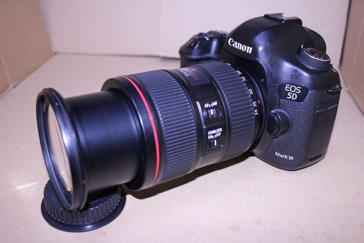 デジタル一眼レフカメラ Canon EOS 5D mark IIIレンズセット/EF24-105㎜F/4 L IS II USM☆160000