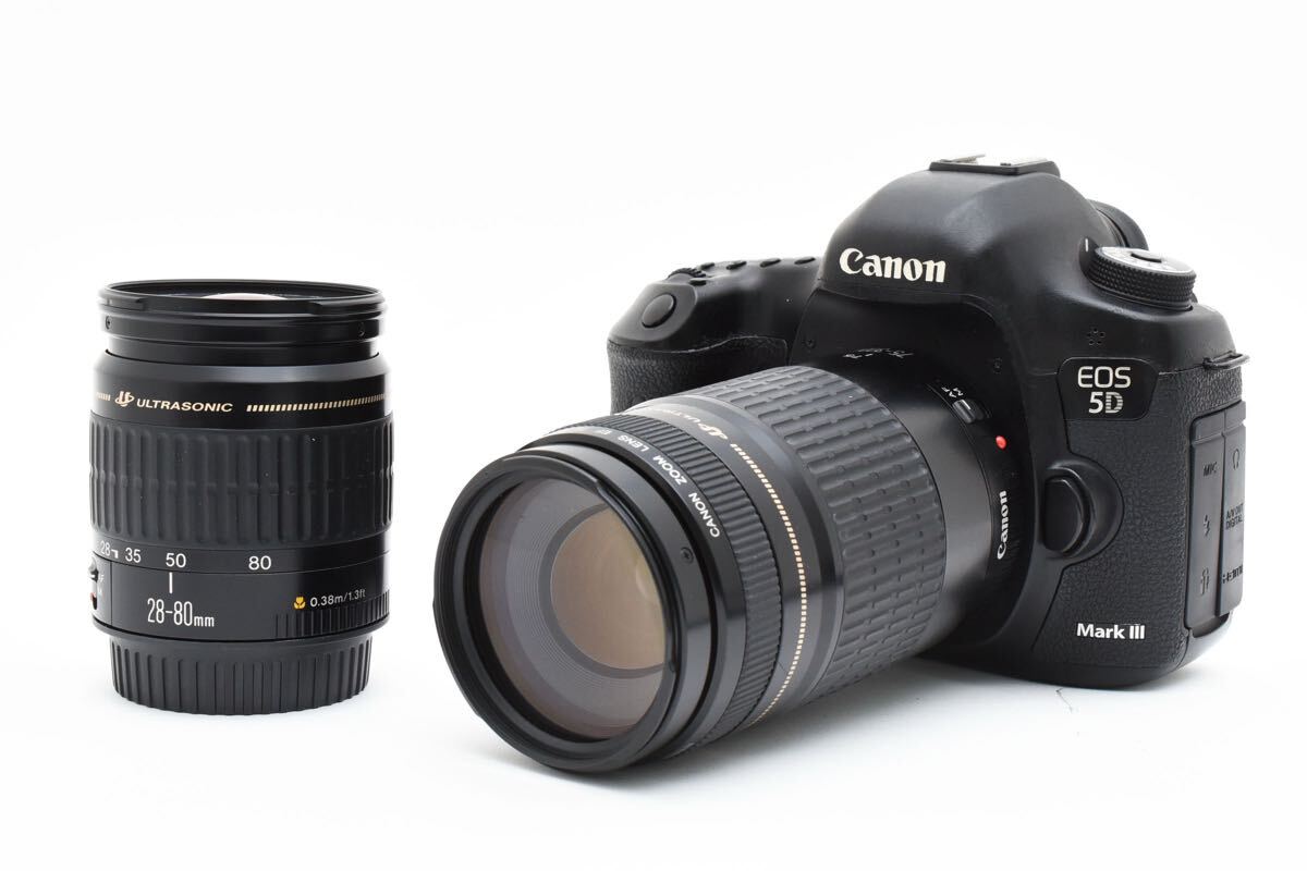 キャノン/Canon EOS 5D mark III/標準&望遠ダブルレンズセット/EF28-80㎜1:3.5-5.6II/EF 75-300㎜ 1:4-5.6