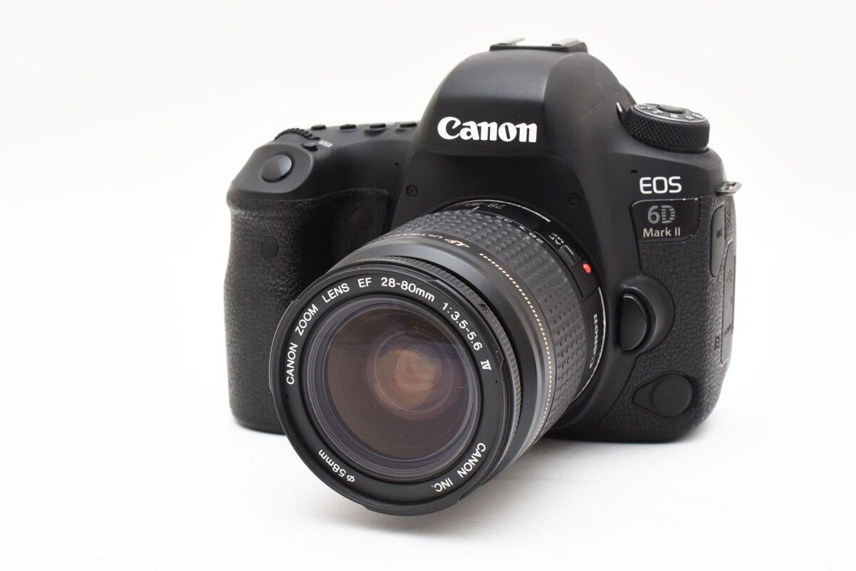 保証付き/デジタル一眼レフカメラ Canon EOS 6D Mark II /標準レンズセット/Canon EF 28-80㎜1:3.5-5.6IV
