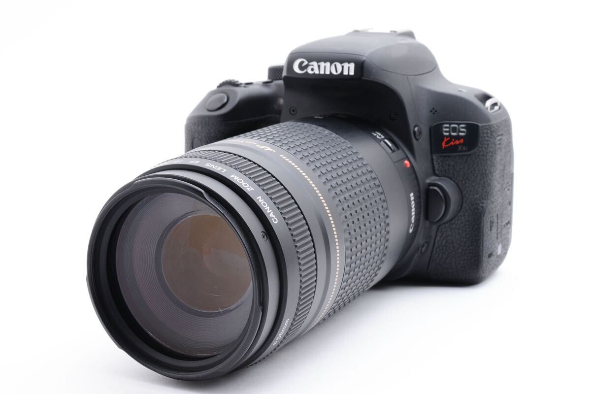 保証付き/デジタル一眼レフカメラ/キヤノン canon kiss x9i/望遠レンズセット/CANON EF 75-300㎜1:4-5.6II