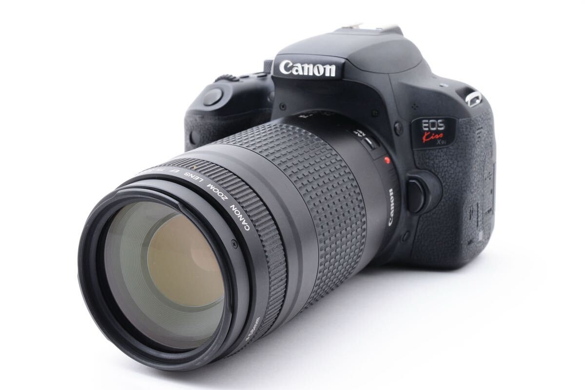 保証付き/デジタル一眼レフカメラ/キヤノン canon kiss x9i/望遠レンズセット/CANON EF 75-300㎜1:4-5.6II 