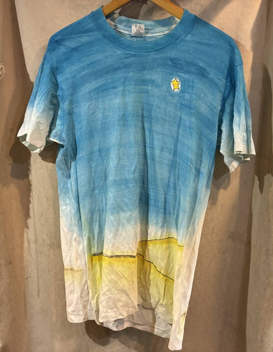 Tシャツ　星の王子さま　カラー　90年代　ブルーハーツTRAINTRAINジャケ　デザイン
