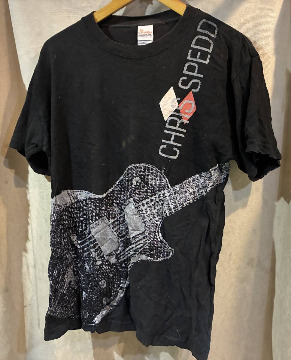 Tシャツ　James Trussart ジェームス・トラサート　ギター　レスポール　90年代ブルーハーツTRAINTRAINジャケ　デザイン