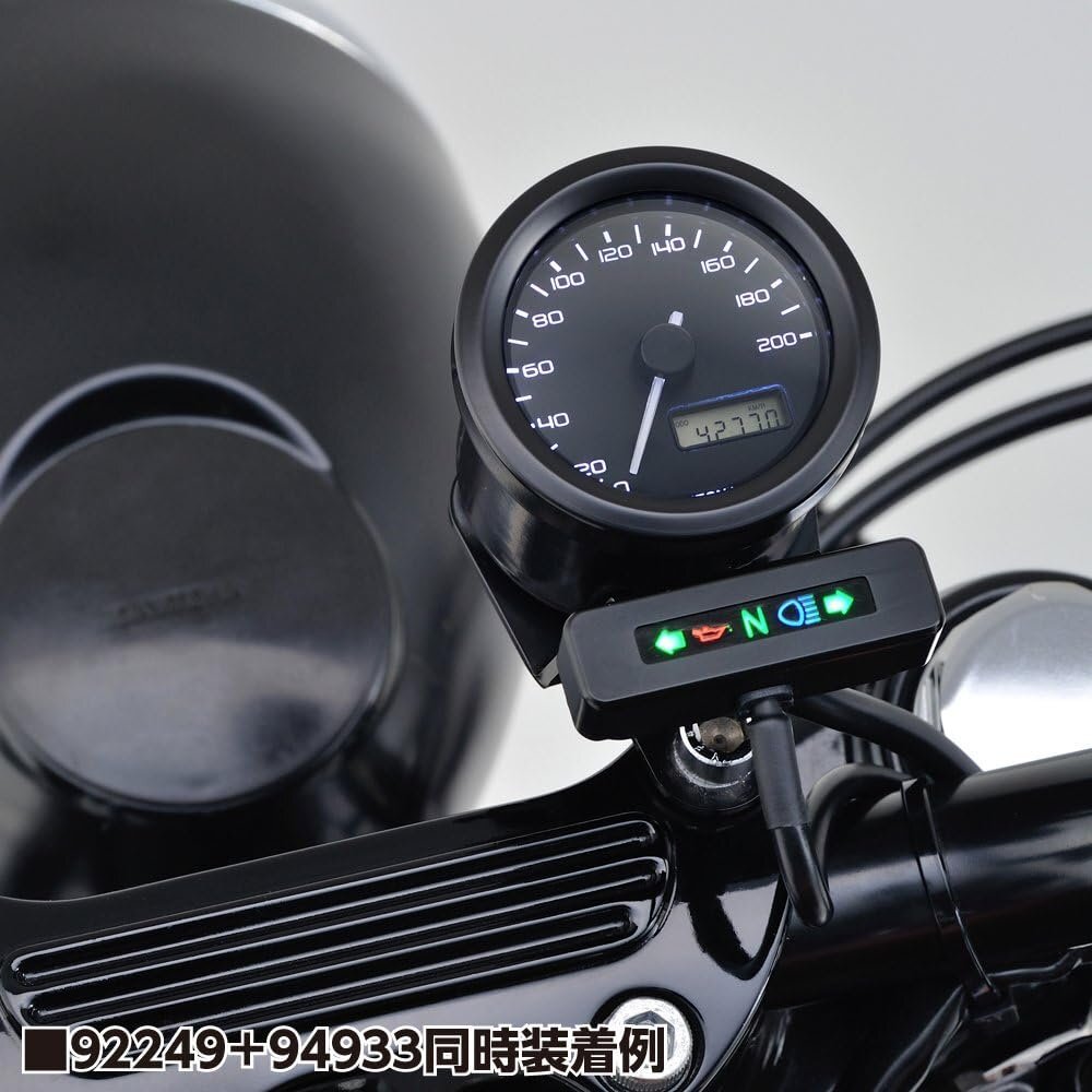 ★96879 DAYTONA デイトナ メーター用コンビネーションステー33mm ブラック　250509RE0509