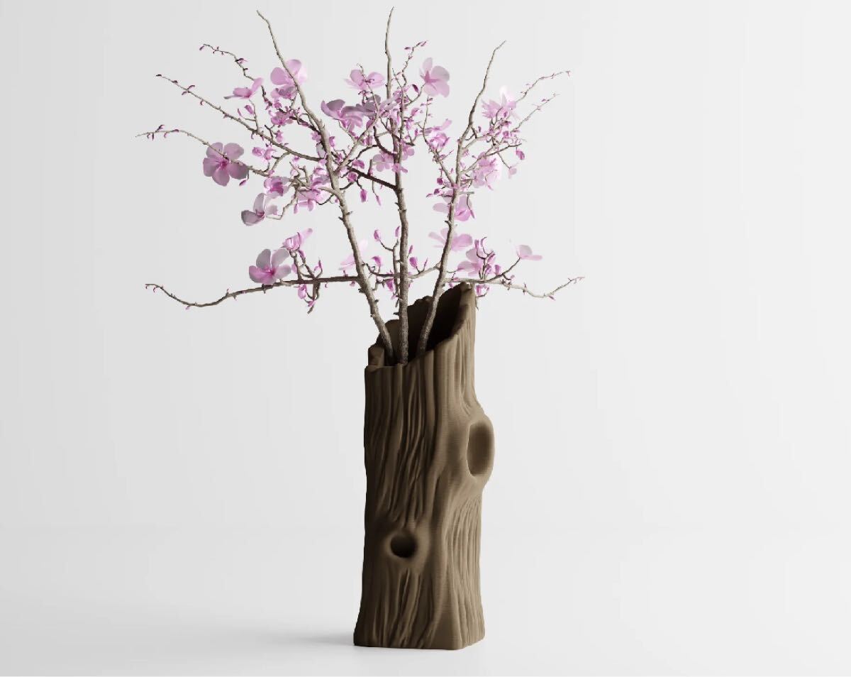 植木鉢 おしゃれ コーデックス 鉢 多肉 観葉 塊根植物 ドライフラワー 作家鉢 3dプリンター鉢 アガベ グラキリス 塊根植物 高さ245mm