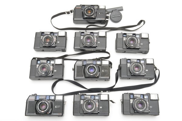 ★訳あり大特価★ コニカ Konica C35 AF × 7個 / MFD × 3個 ★10個まとめ★ コンパクトフィルムカメラ MS A71 ★★ #2247 #2160 #B05