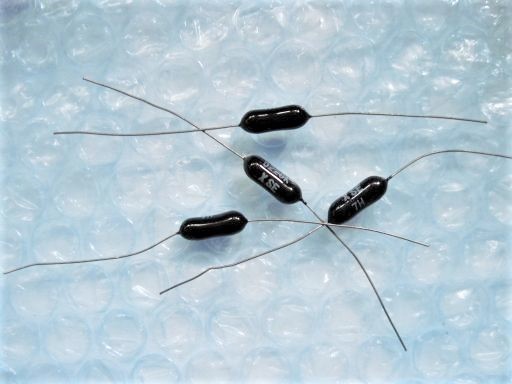 B0001 SOSHIN 双信電機 スチロールコンデンサ CQタイプ 22ｐF 150V エポキシ樹脂外装,無誘導構造 未使用品ですが長期保存品 2個セット　