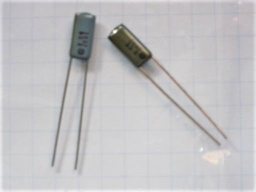 P00212C NISSEI 複合材(ポリエステル＆ポリプロピレン)コンデンサ AWSタイプ 102J 0.001μF 50V 未使用品ですが長期保存品 ２個セット