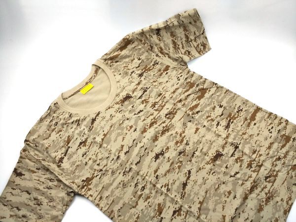カモフラTシャツ 砂漠デジタル迷彩 XL デザート サバゲーに拍卖