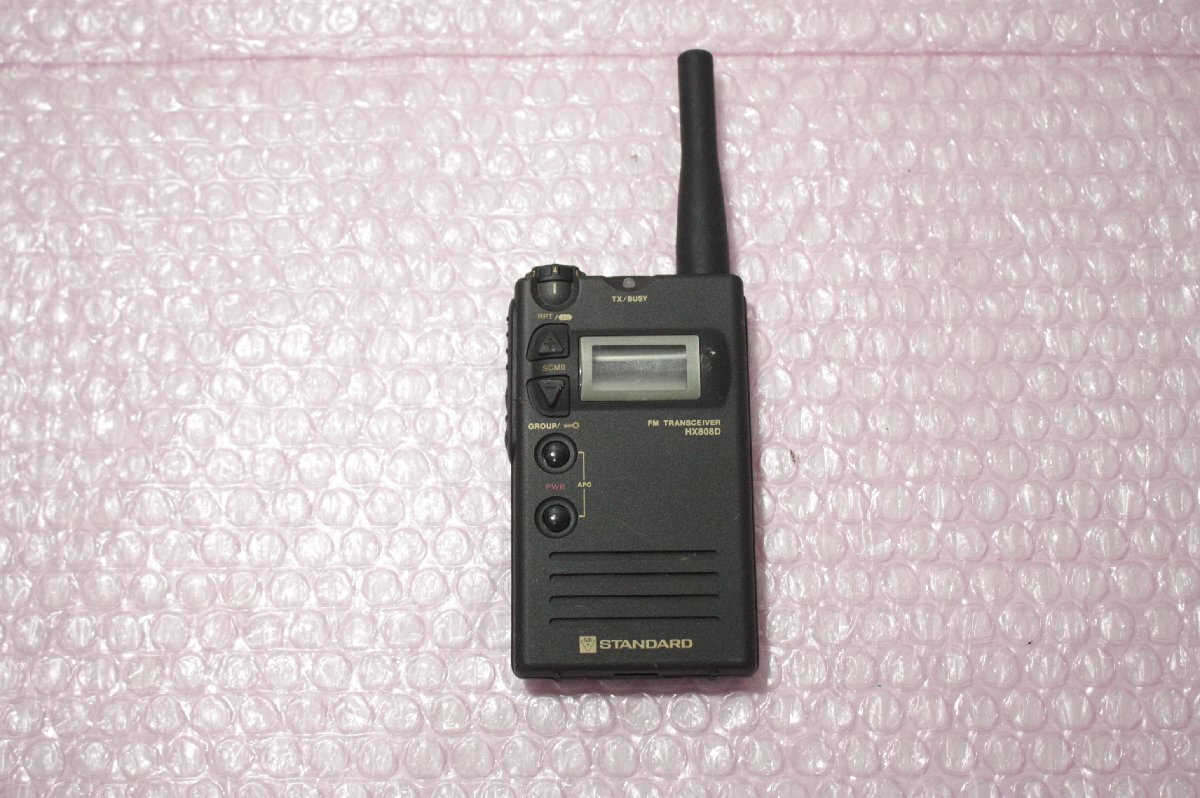 F6414【現状品】STANDARDスタンダード HX808D 特定小電力ハンディ