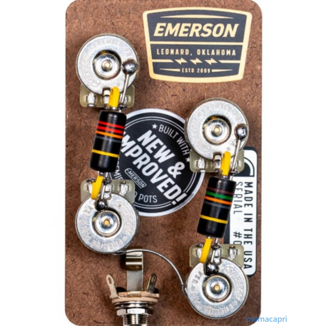 新品EMERSON CUSTOM Les Paul Prewired Kit Long Shaft POTエマーソン カスタム レスポール プリワイヤード キット ロング シャフト ポット