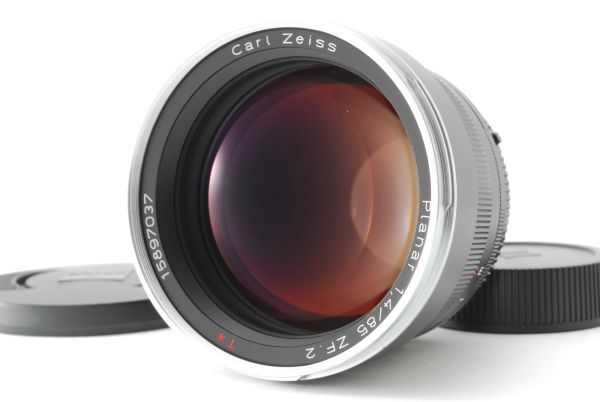 [AB Exc+] Carl Zeiss Planar 85mm f/1.4 T* ZF.2 Lens Nikon w/Caps From JAPAN 9581