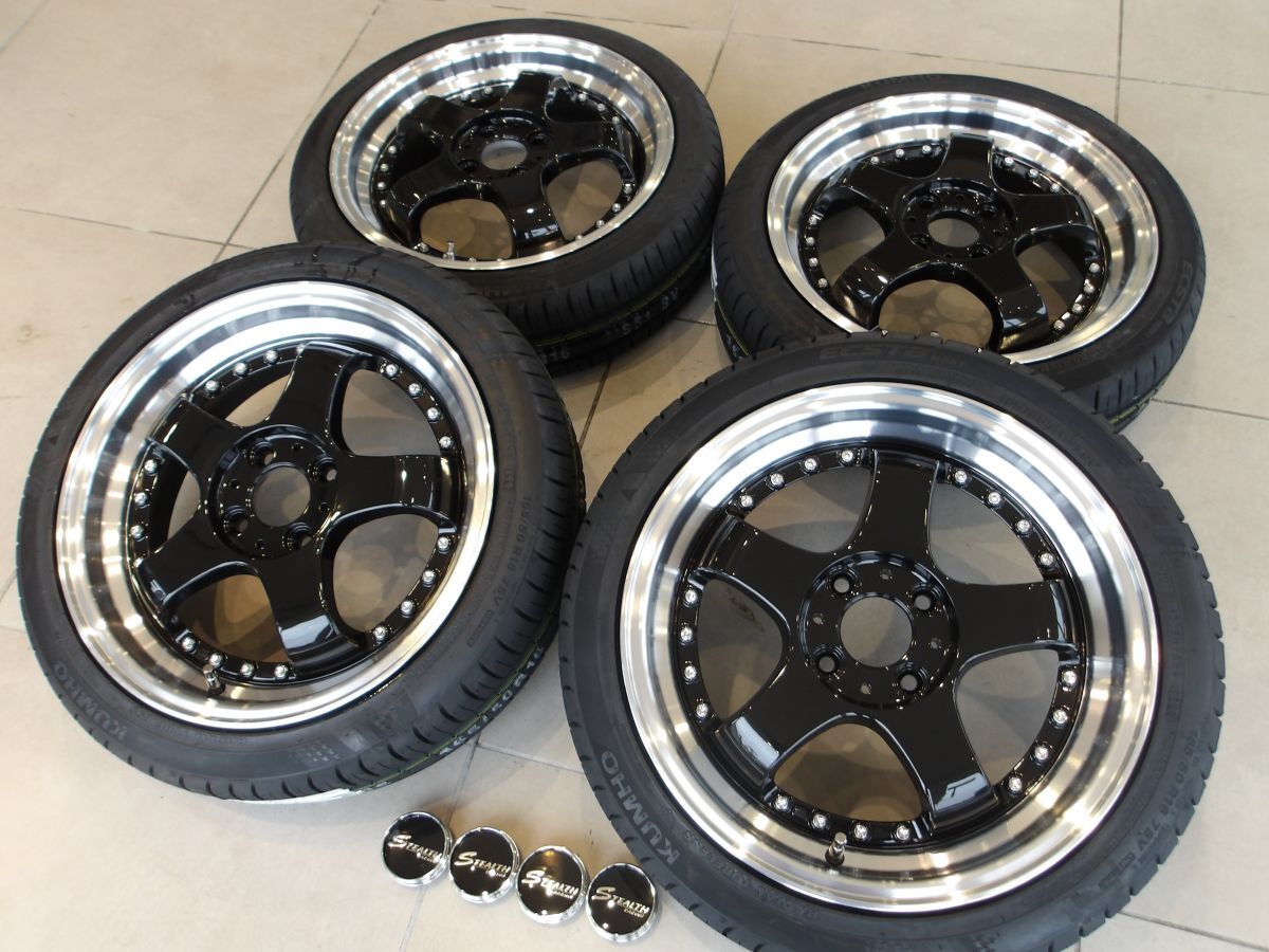 H 送料無料 深リム 段リム 16 4H100 5.5J+43 165/50R16 デイズ ルークス ミラ ムーヴ タント エブリィ N-BOX スペーシア コペン アルト K35