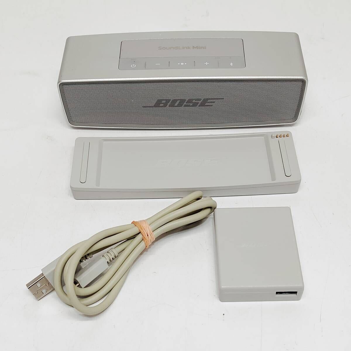 ●動作品 ボーズ 416912 サウンドリンク ミニ BOSE シルバー ワイヤレススピーカー SoundLink Mini ポータブル Bluetooth S4353