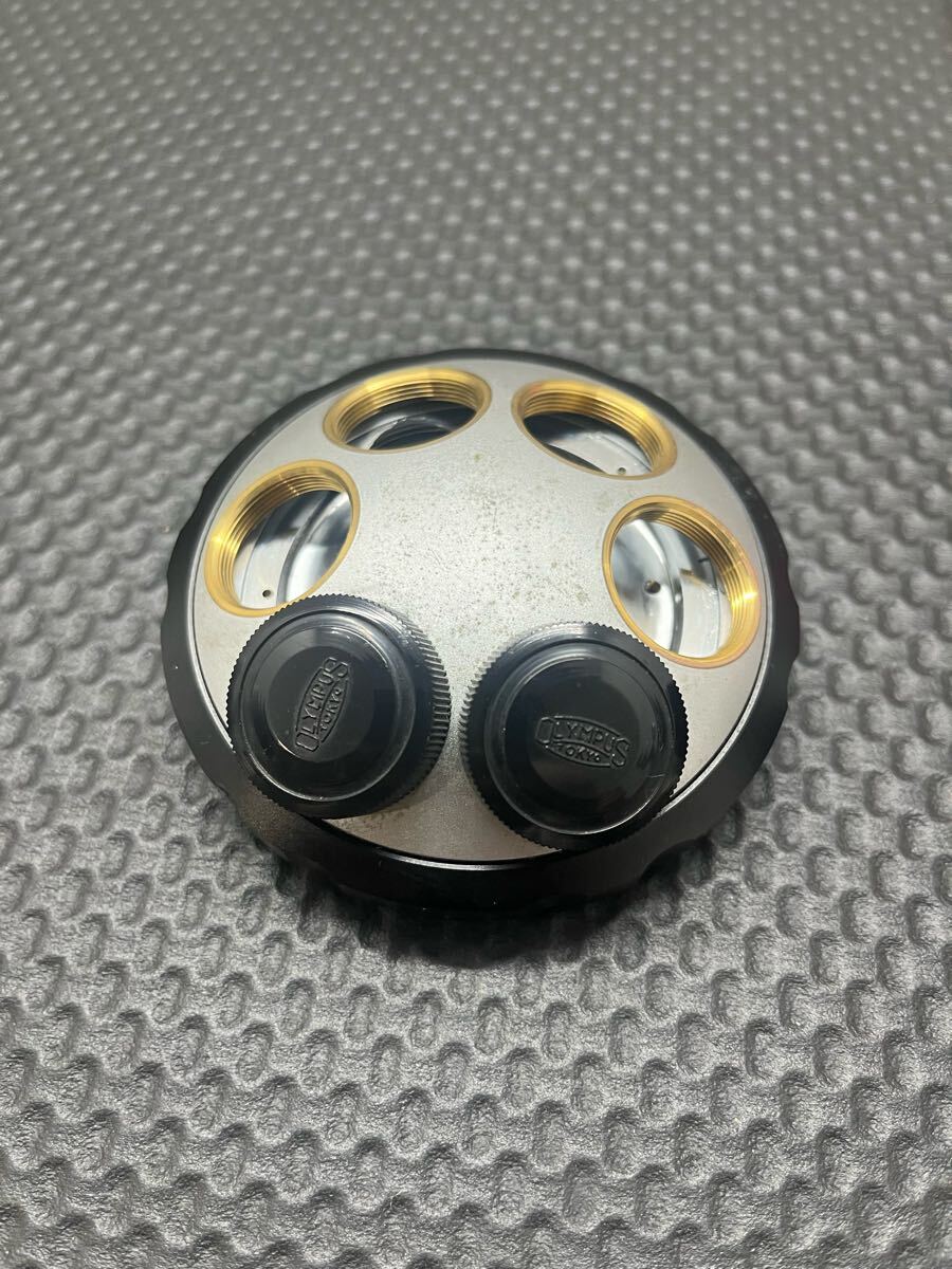 ★現状品★Olympus Microscope Japan　オリンパス 6ケ孔　レボルバー