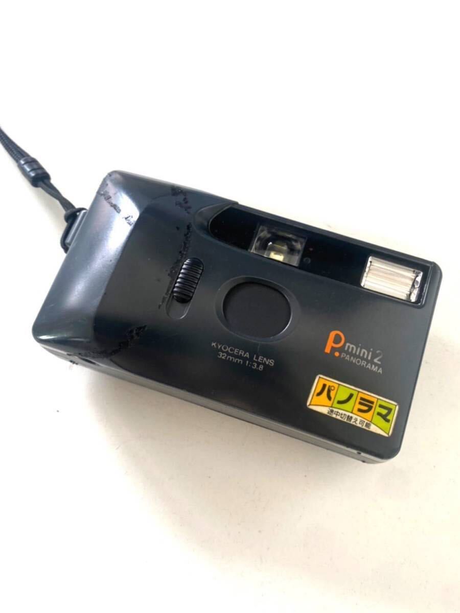 KYOCERA 京セラ コンパクトフィルムカメラ P.mini2 PANORAMA LENS 32ｍｍ 1：3.8 動作未確認 yh061601