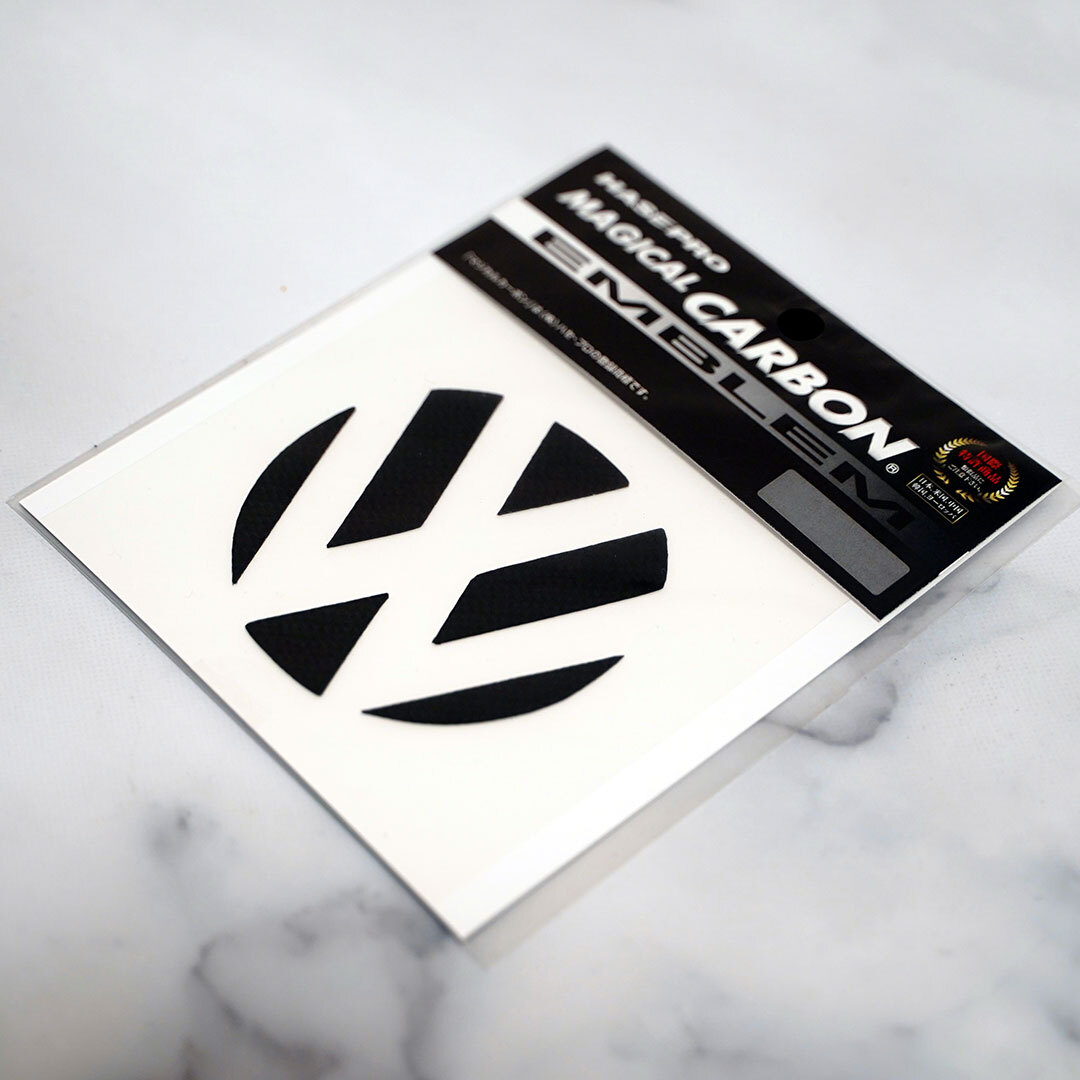 新品・未使用☆ハセプロ　マジカルカーボン　フォルクスワーゲン　リアエンブレム用　1枚　ブラック　CEV-2　| 送料無料