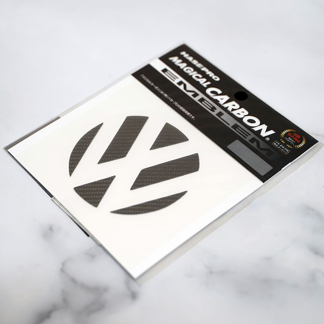 新品・未使用☆ハセプロ　マジカルカーボン　フォルクスワーゲン　リアエンブレム用　1枚　ガンメタ　CEV-2　| 送料無料