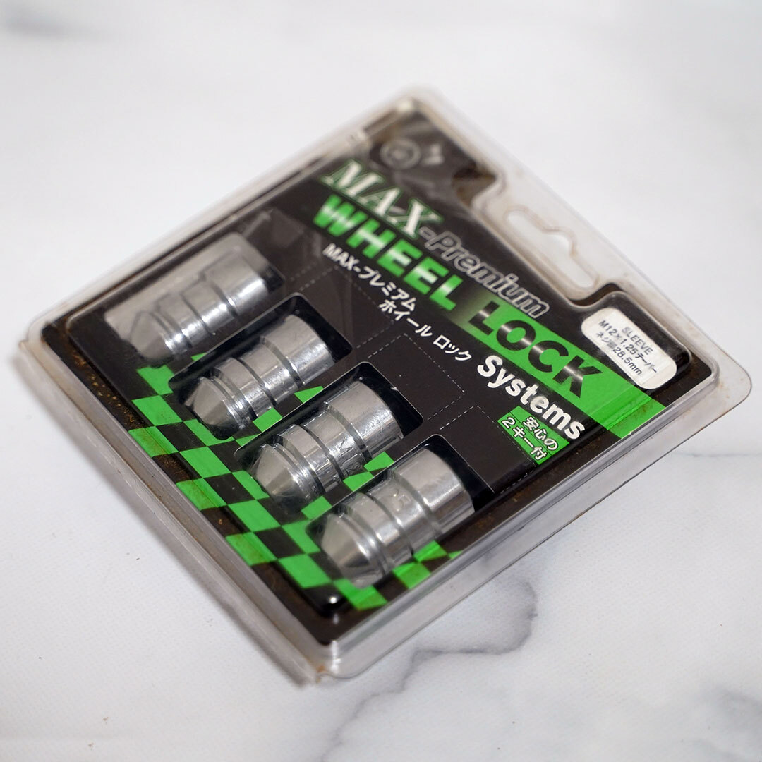 新品・未使用☆MAX-Premium　ホイールロックシステム　M12×1.25テーパー　ねじ部28.5mm　| 長期保管品 | 現品限り | 新品 | 送料無料