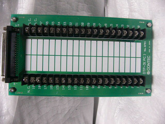★未使用★ CONTEC DTP-3C 37ピン圧着用中継端子台(M3ネジ,37点)