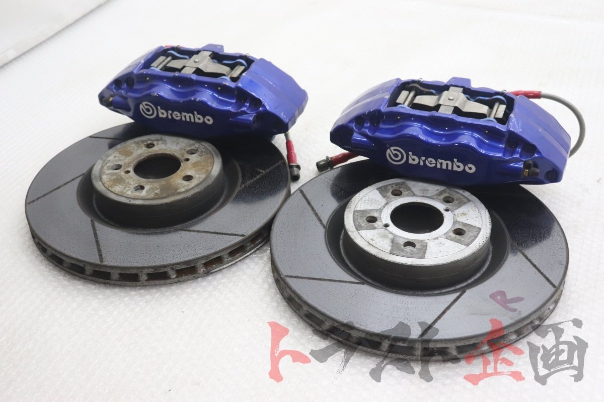 ブレンボ 4POT フロントキャリパー スリットローター レガシィB4 2.0GT BL5 D型 トラスト企画 U 2101581405