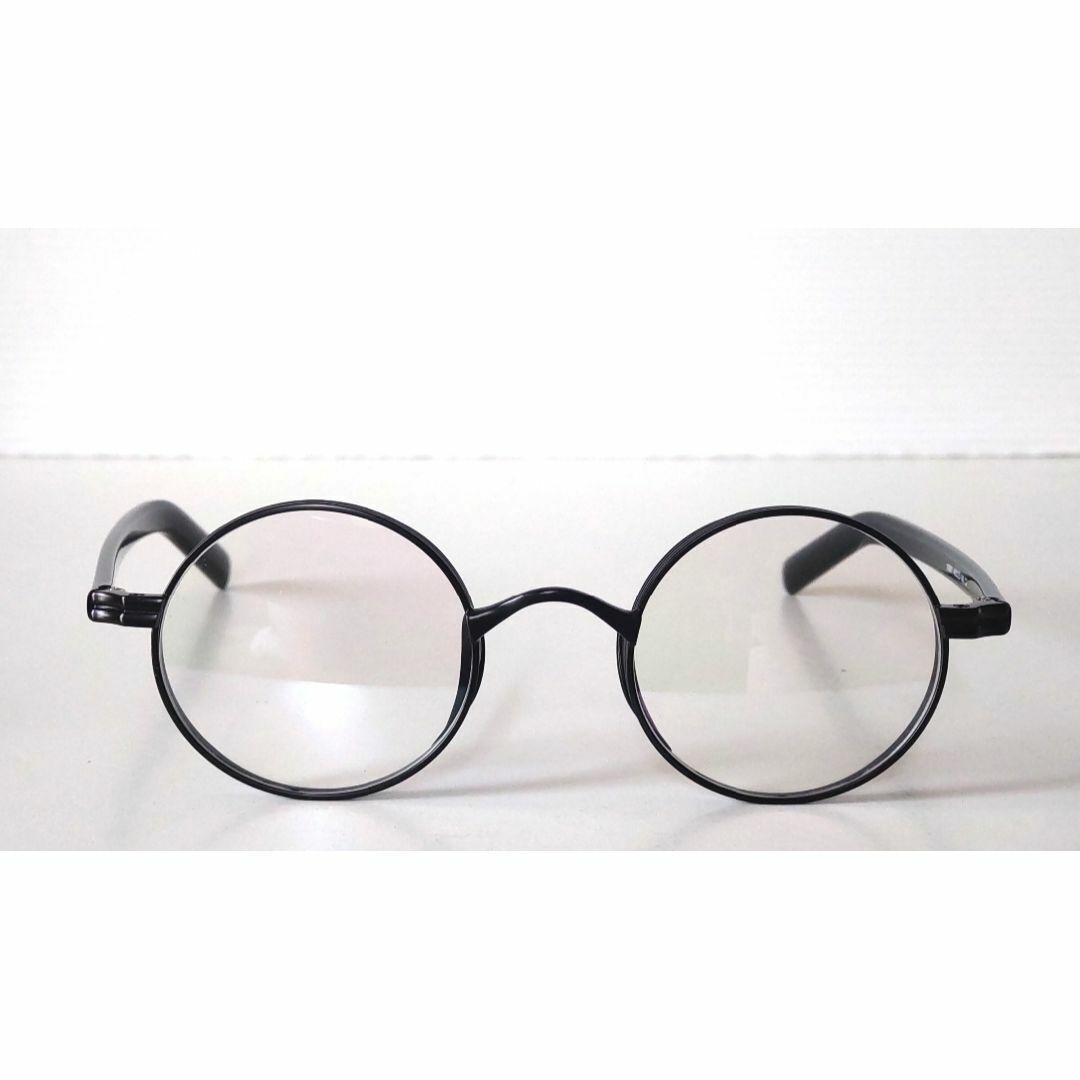 Round Spin EXQ ラウンドメガネ マットブラック 01